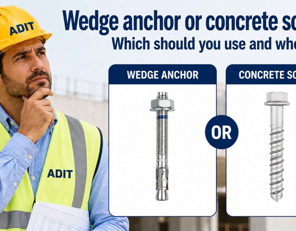 Wedge anchor or concrete screw: which should you use, and when?