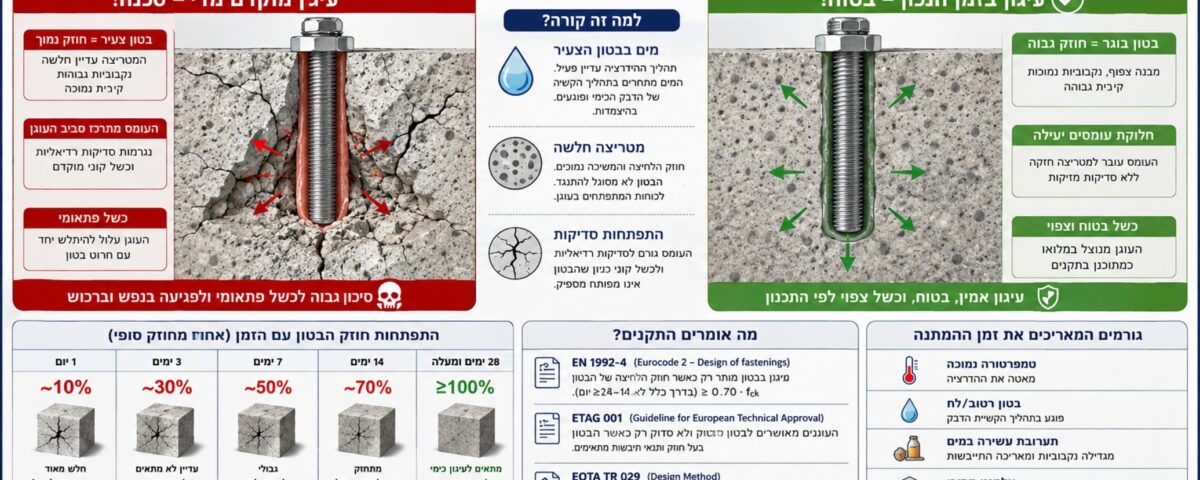 Why You Must Not Install a Chemical Anchor in Young Concrete